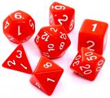 Ko�ci Matowe - Czerwone - Komplet do RPG