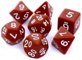 Ko�ci Matowe - Br�zowe - Komplet do RPG