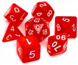 Ko�ci Per�owe - Czerwone - Komplet do RPG