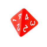 Ko�ci Per�owe - Czerwone - Komplet do RPG