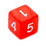 Ko�ci Per�owe - Czerwone - Komplet do RPG
