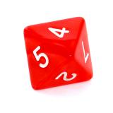 Ko�ci Per�owe - Czerwone - Komplet do RPG