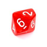Ko�ci Per�owe - Czerwone - Komplet do RPG