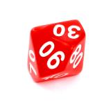 Ko�ci Per�owe - Czerwone - Komplet do RPG
