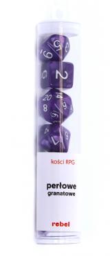 Ko�ci Per�owe - Granatowe - Komplet do RPG