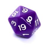 Ko�ci Matowe - Fioletowe - Komplet do RPG