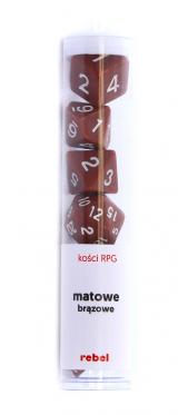 Ko�ci Matowe - Br�zowe - Komplet do RPG