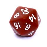Ko�ci Matowe - Br�zowe - Komplet do RPG