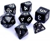 Ko�ci Per�owe - Czarne - Komplet do RPG