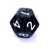 Ko�ci Per�owe - Czarne - Komplet do RPG