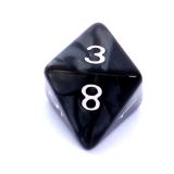 Ko�ci Per�owe - Czarne - Komplet do RPG