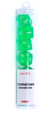 Ko�ci Kryszta�owe - Jasnozielone - Komplet do RPG