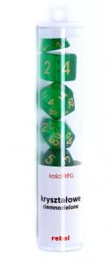 Ko�ci Kryszta�owe - Ciemnozielone - Komplet do RPG