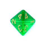 Ko�ci Kryszta�owe - Ciemnozielone - Komplet do RPG