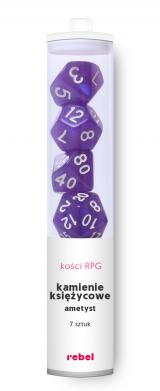 Ko�ci Kamienie Ksi�ycowe - Ametyst - Komplet do RPG