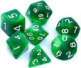 Ko�ci Dwukolorowe - Zielono - ��te - Komplet do RPG