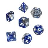 Ko�ci Dwukolorowe- Niebiesko - szare - Komplet do RPG
