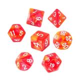 Ko�ci Dwukolorowe - Czerwono - ��te - Komplet do RPG