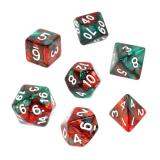 Ko�ci Dwukolorowe - Czerwono - zielone - Komplet do RPG