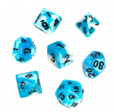 Ko�ci Dwukolorowe - B��kitno-bia�e - komplet do RPG