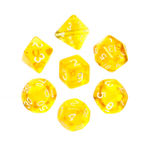 Ko�ci  Mini Kryszta�owe - ��te - komplet do RPG