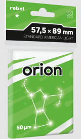 Koszulki Rebel (57,5x89 mm) Orion Light 100 sztuk