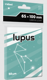 Koszulki Rebel (65x100 mm) Lupus Light 100 sztuk