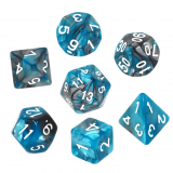 Ko�ci Dwukolorowe - Stalowo-b��kitne - komplet do RPG