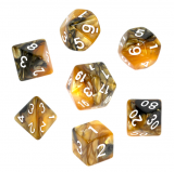 Ko�ci Dwukolorowe - Czarno-z�ote - komplet do RPG