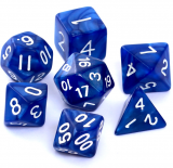 Ko�ci Per�owe - Ciemnoniebieskie - komplet do RPG