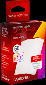 akcesorium do gry Gamegenic: Matte Sleeves CATAN English Clear Matte